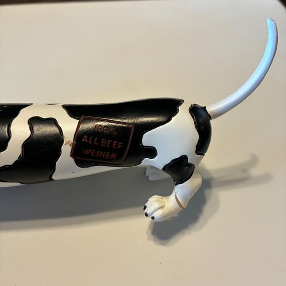 WEINER DOG/COW FIGURINE – Whimsical and Comical, Black & White - Picture 13 of 13